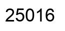 Número 25016 imagen negro