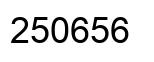 Number 250656 black image