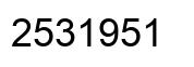 Número 2531951 imagen negro