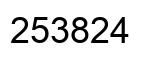 Número 253824 imagen negro