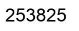 Número 253825 imagen negro