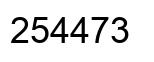 Número 254473 imagen negro