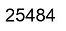 Number 25484 black image
