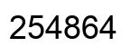Número 254864 imagen negro
