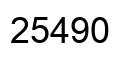 Número 25490 imagen negro
