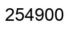 Número 254900 imagen negro