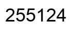 Número 255124 imagen negro
