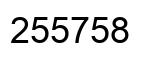 Número 255758 imagen negro
