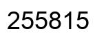 Número 255815 imagen negro