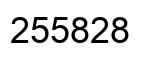 Number 255828 black image