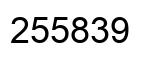 Número 255839 imagen negro