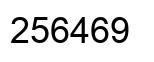 Número 256469 imagen negro