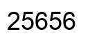 Número 25656 imagen negro