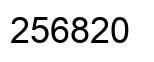 Number 256820 black image