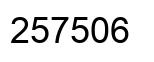Número 257506 imagen negro