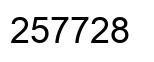 Number 257728 black image