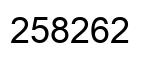Número 258262 imagen negro