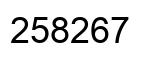 Número 258267 imagen negro