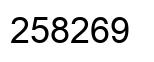 Número 258269 imagen negro