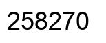 Número 258270 imagen negro