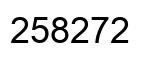 Número 258272 imagen negro