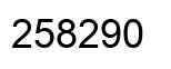 Number 258290 black image
