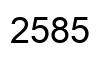 Número 2585 imagen negro