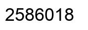 Number 2586018 black image