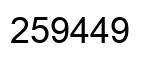 Número 259449 imagen negro