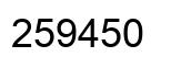 Número 259450 imagen negro
