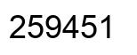 Número 259451 imagen negro