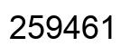 Número 259461 imagen negro