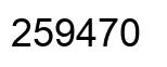 Número 259470 imagen negro