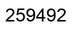 Número 259492 imagen negro