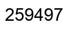 Número 259497 imagen negro