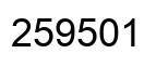 Número 259501 imagen negro