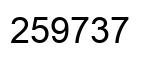 Número 259737 imagen negro
