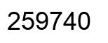 Número 259740 imagen negro