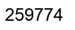Número 259774 imagen negro