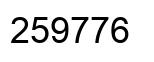 Número 259776 imagen negro