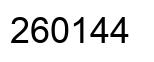 Number 260144 black image