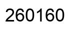 Number 260160 black image