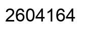 Number 2604164 black image