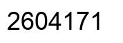 Number 2604171 black image