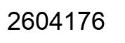 Number 2604176 black image
