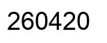 Number 260420 black image