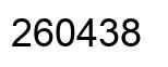Number 260438 black image