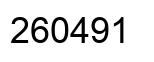 Number 260491 black image