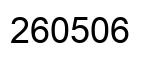 Number 260506 black image