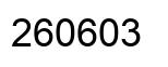 Number 260603 black image